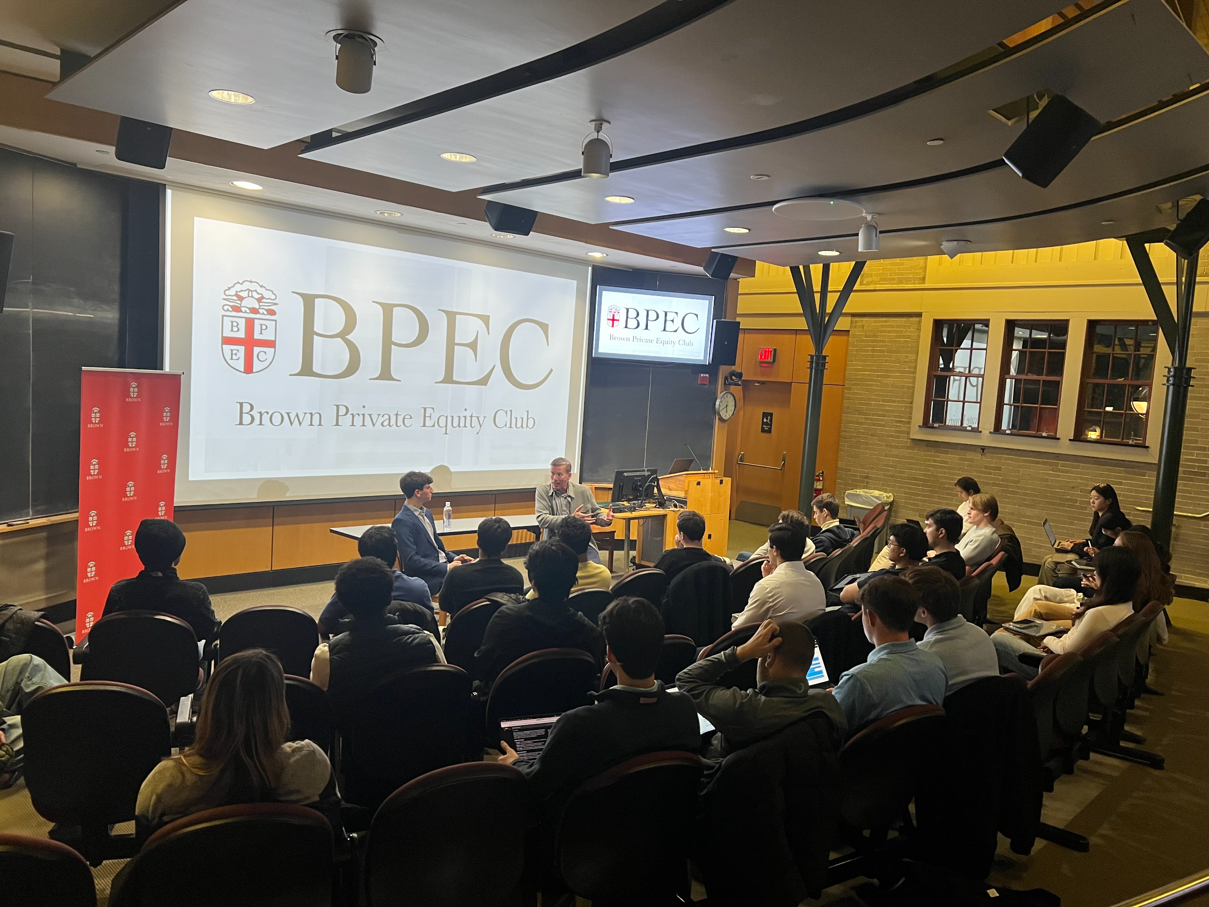A BPEC speaker session at Brown University